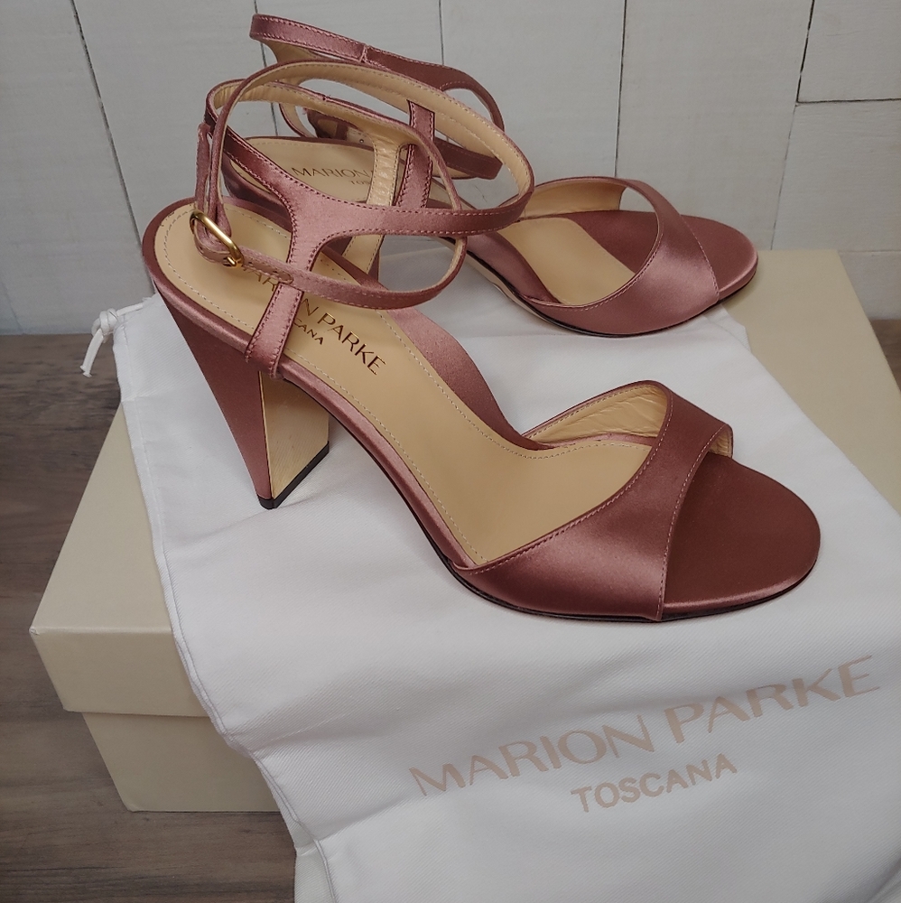 Marion Parke - Blush Pink Satin "Loretta" Heels Size 6.5